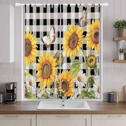 Sunflowers Living Room Curtains 96 Inch Length, Window Curtains Tab Top - Image 9