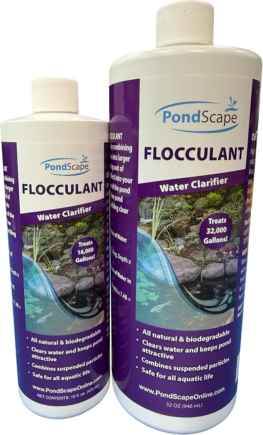 PONDSCAPE Pond Flocculant – Clears Cloudy & Murky Pond Water – Fast-Acting by Pondscape