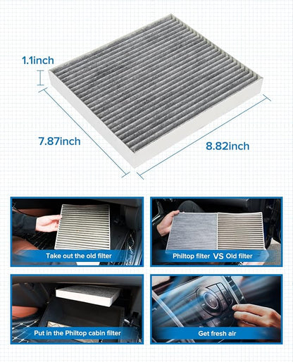 PHILTOP ACF047 Premium Cabin Air Filter, Replacement - Image 7