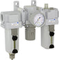 PneumaticPlus SAU400-N06G-MEP Compressed Air Filter Regulator Lubricator Combo by PneumaticPlus