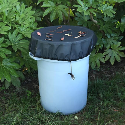 37.5 Inch Mesh Cover for Rain Barrel, Rain Bucket Leaf Filter Screen Cover - Image 5