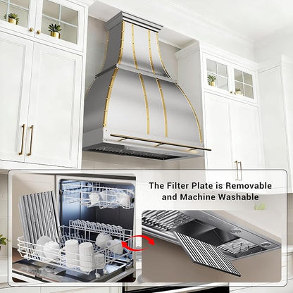 CHETTO C Stainless Steel Range Hood Cover - Image 4