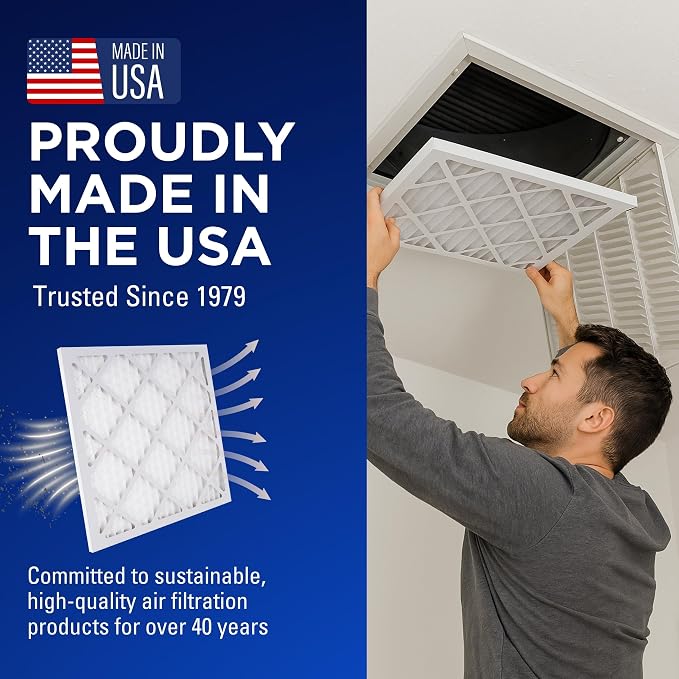20x30x1 Air Filters, MERV 8 Pleated HVAC AC Furnace Filter Replacement - Image 6