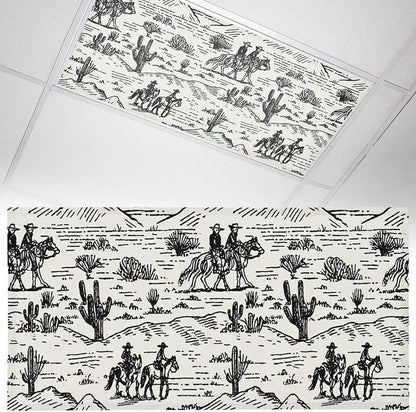 1 Pack Fluorescent Light Cover, Western Cowboys Light Covers by Unknown