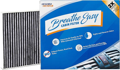 Spearhead Odor Defense Breathe Easy AC & Heater Cabin Filter, Fits Like OEM by SPEARHEAD