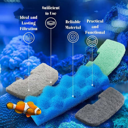20 Pcs Aquarium Filters Replacement Filter Media Kits Compatible - Image 5