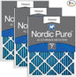 Nordic Pure 18x18x1 Pleated MERV 7 Air Filters 3 Pack by NordicPure