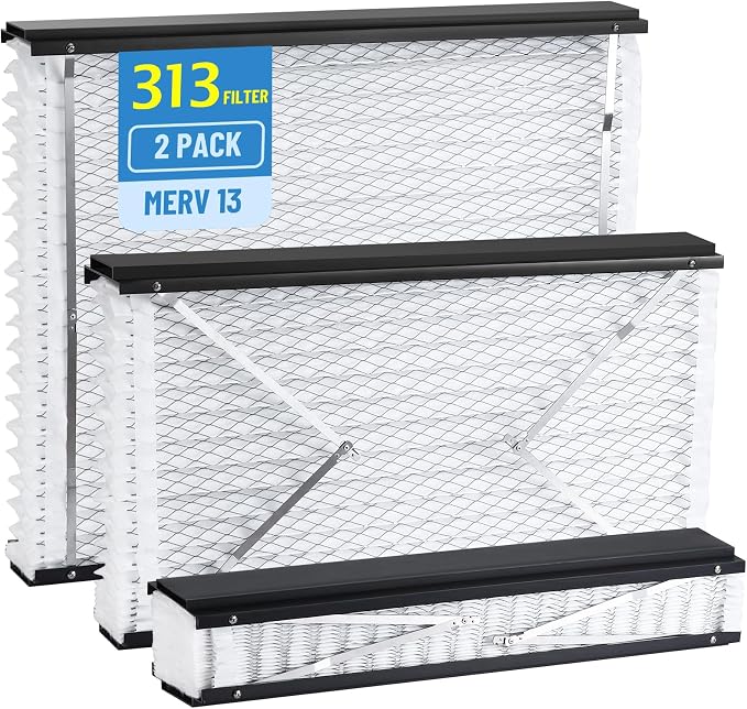 2 Pack 313 Replacement Air Filter, MERV 13 Furnace, Compatible by Unknown