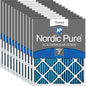Nordic Pure 16x20x1 Pleated MERV 7 Air Filters 12 Pack by NordicPure