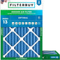 Filterbuy 30x32x2 Air Filter MERV 13 Optimal Smoke & Allergy Defense, by Filterbuy