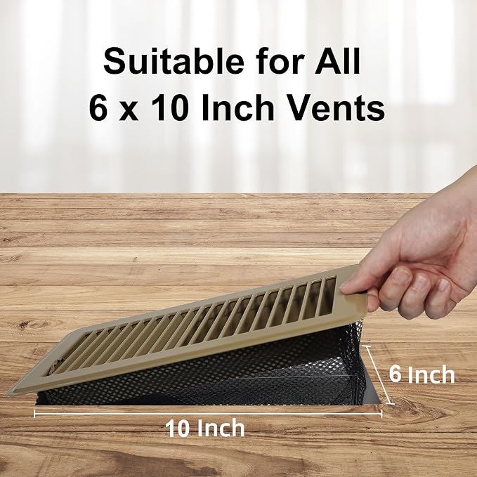 Floor Vent Screen Net, Vent Cover Mesh 6''x10'' - Image 2