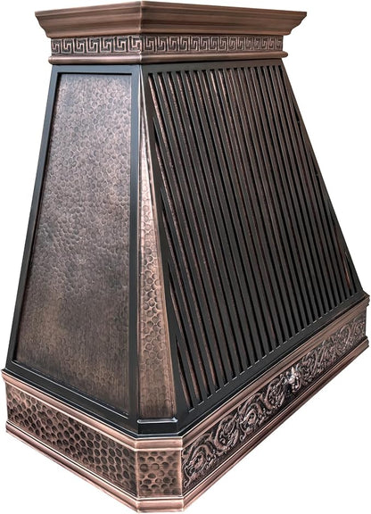 CT Copper Tailor Copper Vent Hood Wall Mount, 610 CFM Exhaust Fan, Stainless - Image 2