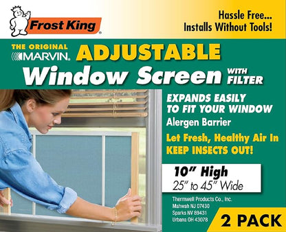 Frost King 2AWS1145 WB Marvin Adjustable Window Screen, fits 25 - Image 2