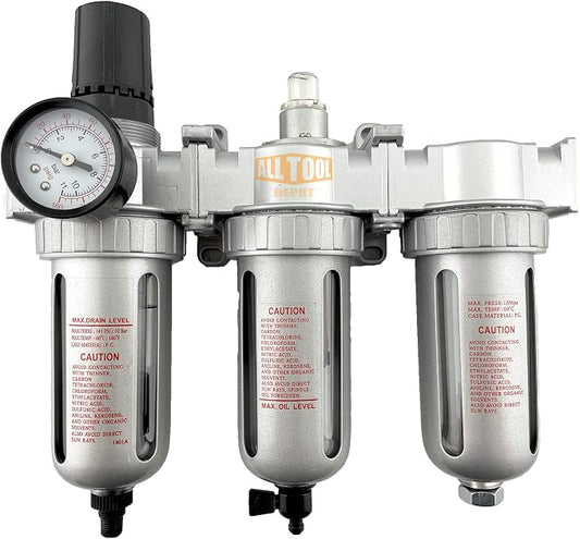 1/4" NPT MID FLOW Filter Regulator Coalescing Desiccant Dryer System by AllToolDepot