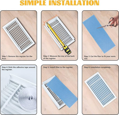 GCGOODS Reusable & Washable Air Vent Filters, 3 Layers - Image 5