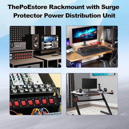 10-Outlet 1U Rack Mount Power Strip - Image 7