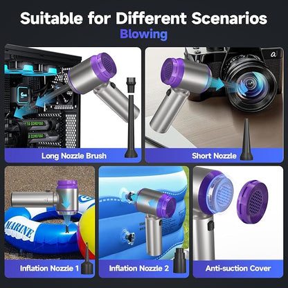 Car Vacuum Portable Cordless, 22000PA High Power handheld Vacuum Cleaner - Image 3