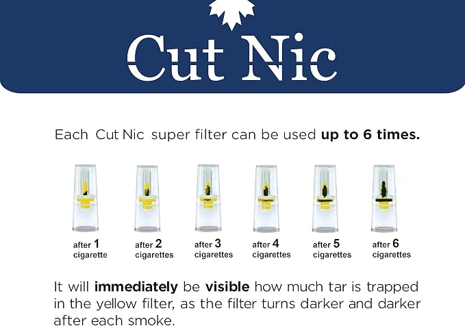 Cut-Nic 8 Hole Easy Draw Disposable Cigarette Filters - Image 5