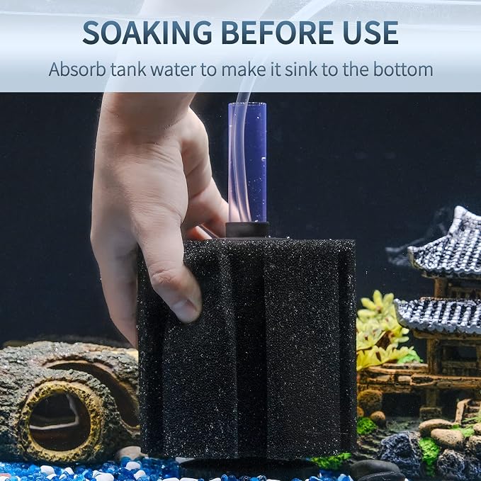 Pawfly Aquarium Large Bio Sponge Filter Quiet Betta Fry Shrimp and Small Fish - Image 7