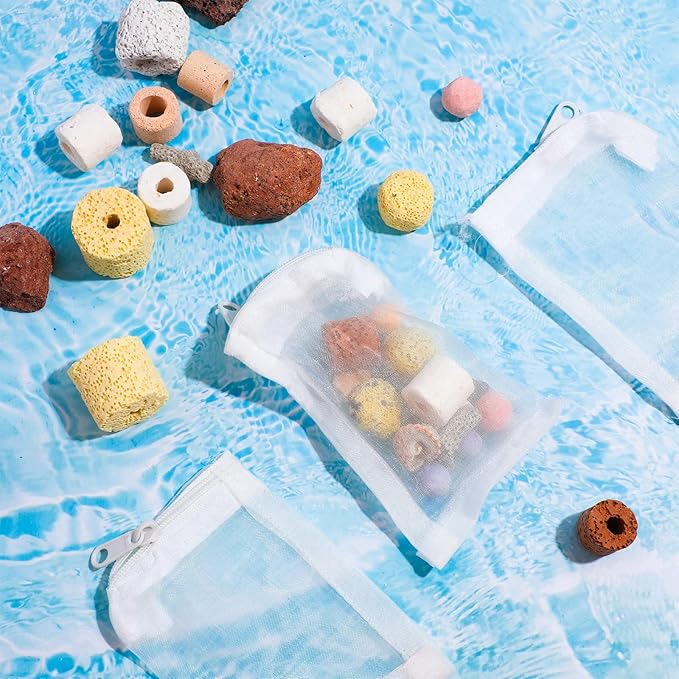 Geiserailie 15 Pieces Aquarium Filter Media Bags 150 Micrometer Fine Filter - Image 3