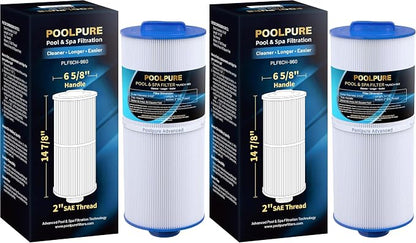POOLPURE PLF6CH-960 Spa Filter Replaces PJW60TL-F2S, Jacuzzi Filters J-300 by POOLPURE