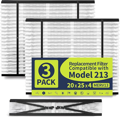 IYOUYA 3 Pack 213 Replacement Filter Compatible by WholeHouseFurnaceFilter