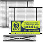 IYOUYA 3 Pack 213 Replacement Filter Compatible by WholeHouseFurnaceFilter