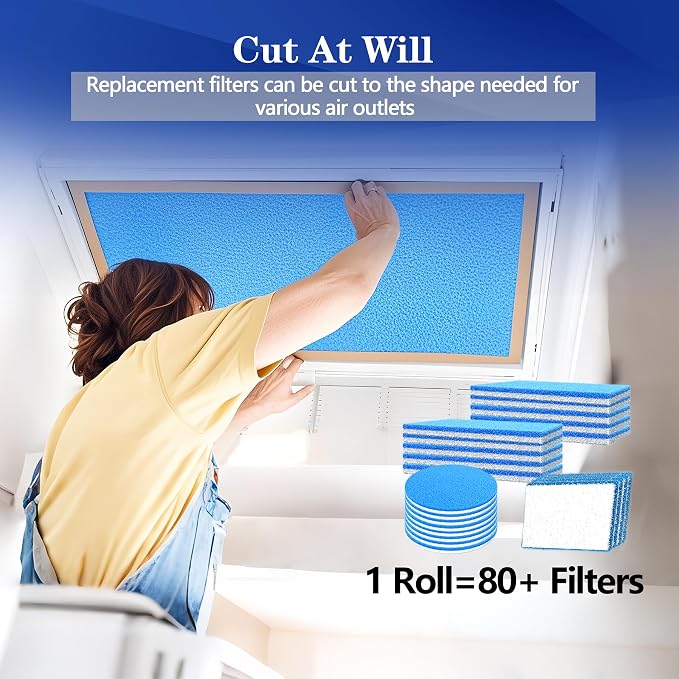 Air Vent Filter, MERV 8 Electrostatic Air Filter Roll, Rv Ac Vent, Refrigeration - Image 4