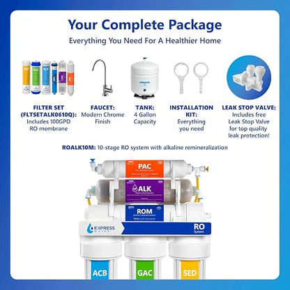 Express Water Reverse Osmosis Water Filter System, Chlorine Reduction, NSF - Image 6