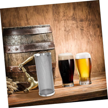 Stainless Steel Grain Brewing Filter Mesh Cylinder Portable Strainer - Image 4