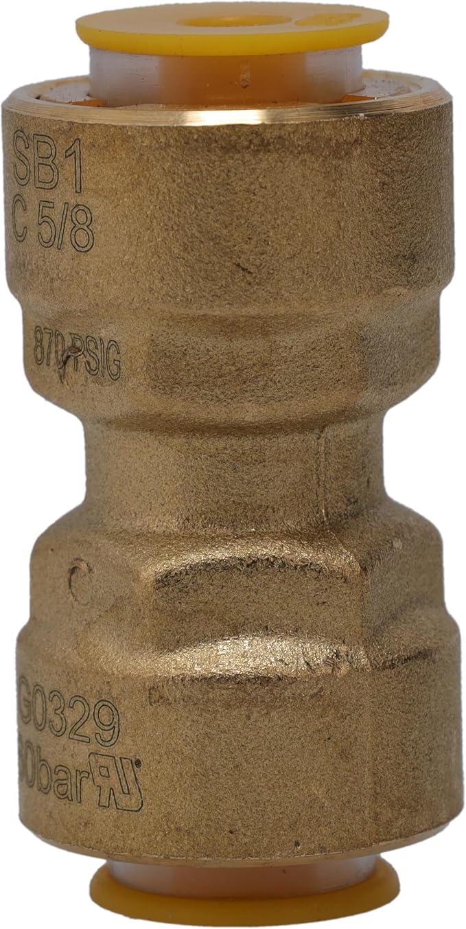 Supplying Demand SB1 5/8 Inch Quick Connect HVAC Brass Coupler Fitting - Image 7