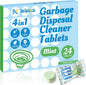 Garbage Disposal Cleaner Deodorizer Tablets-24 Pack Deep Cleaning Disposer by BrightenYourLife