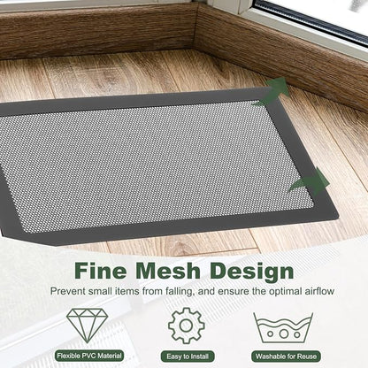 YOKIVE 6 Pcs Magnetic Floor Vent Covers, Floor Register Cover PVC Mesh Air Vent - Image 4