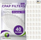 CPAP Filters Disposable Felt Pollen air Filter 40 Pack Compatible by MarsWellness