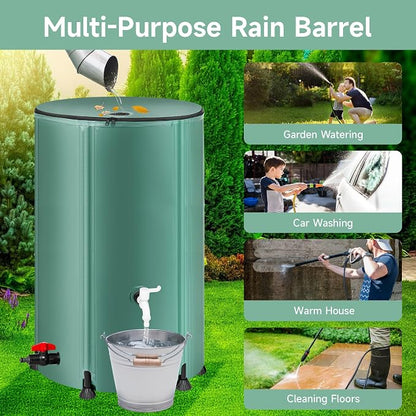 Collapsible Rain Barrel Water Storage Containers-100 Gallon Portable Rainwater - Image 6