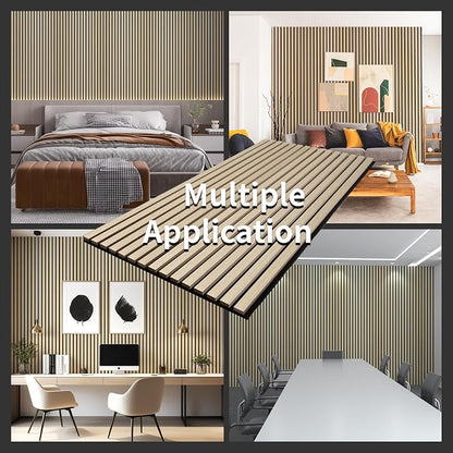 Wood Slat Wall Panel, 3D Soundproof Wall Panels, Large Acoustic Panels - Image 5