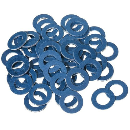 Mudder 50 Pieces Aluminum Engine Transmission Fluid Oil Crush Washers Drain by Mudder