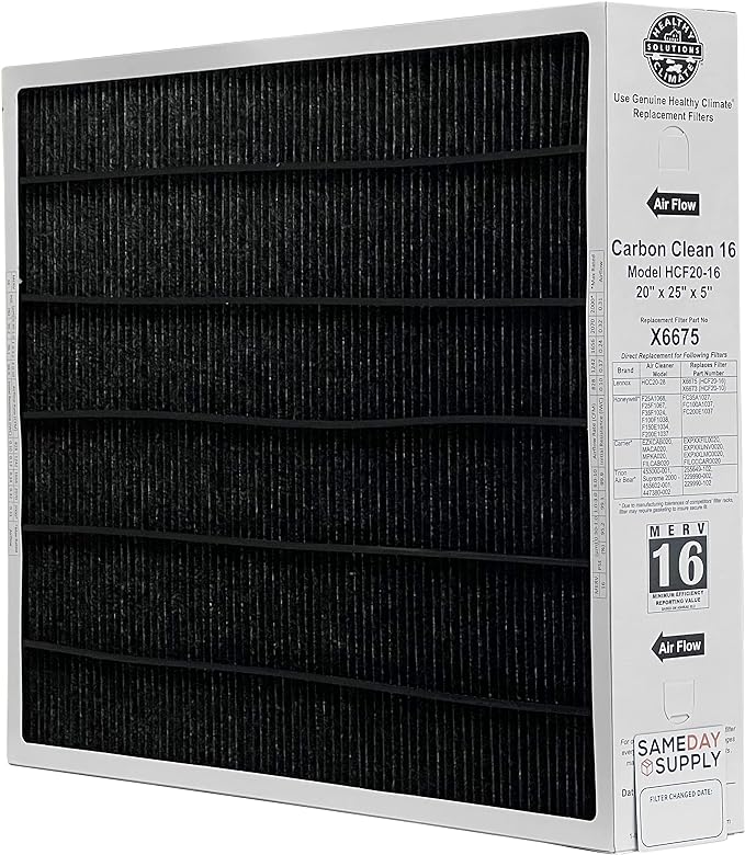 Lennox Healthy Climate Lennox X6675 20x25x5 Healthy Climate Carbon-Clean MERV by Unknown