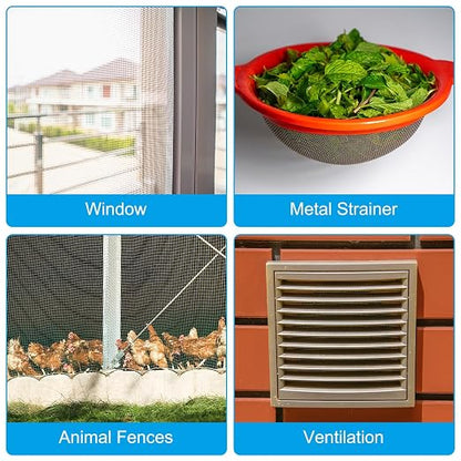 PATIKIL 40" L x 16" W Woven Wire Mesh, 180 Mesh 304 Stainless Steel Air Vent - Image 6