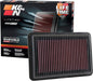 K&N High-Flow Original Lifetime Engine Air Filter: Increase Power: Washable: by KNEngineeringInc