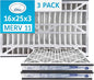 16x25x3 Air Filter MERV 11 TRION Air Bear Pleated HVAC Air Filter Replacement by Trion