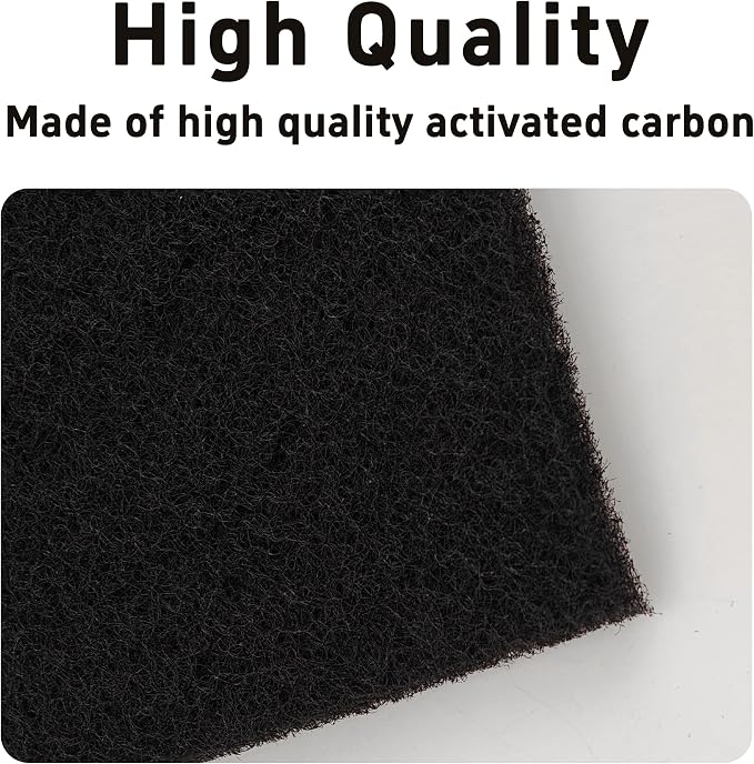 6PCS 5” Square Compost Bin Charcoal Filters, 0.4” Thick Activated Carbon Filters - Image 4