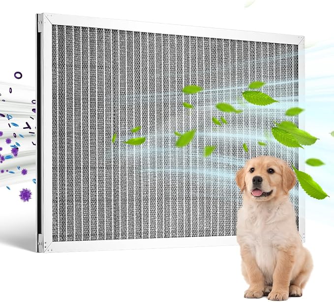 VEVOR Electrostatic Air Filter, MERV 8 Long Lifetime, Healthier Home or Office by VEVOR