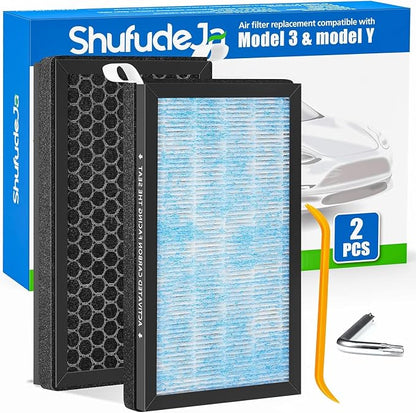 Model 3 Air Filter for Tesla, Air Conditional Replacement Cabin Air Filter by ShufudeJa