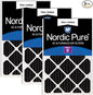 Nordic Pure 20x25x2 Pure Carbon Pleated Odor Reduction Merv 8 Furnace Filters 3 by NordicPure