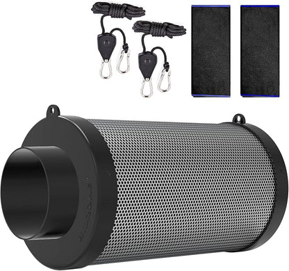 6 Inch Air Carbon Filter for Grow Tent, Smellines Control by HYDROWE