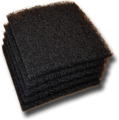 Black Coarse Filter Media, 1.25" Thick, 5 Pack, Ponds or Water Gardens by TheFilterPro