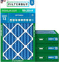 Filterbuy 16x25x4 Air Filter MERV 13 Optimal Smoke & Allergy Defense, by Filterbuy