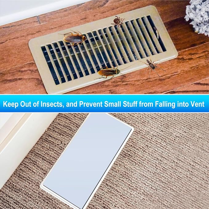 Magnetic Floor Register Vent Covers, 4 x 10 Inch Superior Hold Vent Covers - Image 6