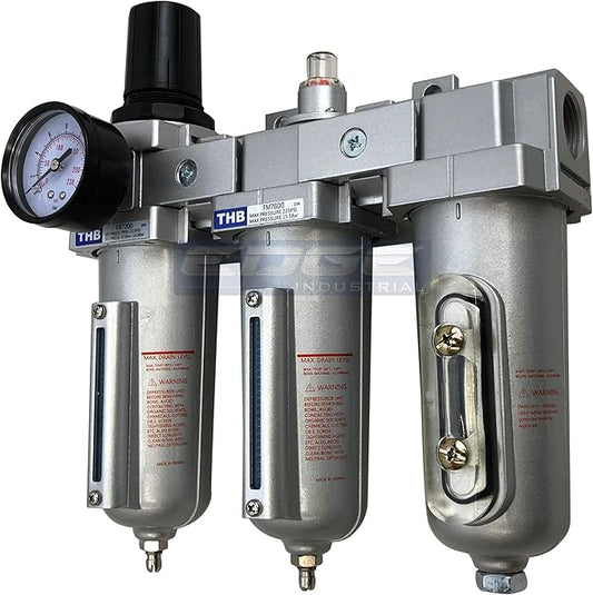 3 Stage, Heavy Duty Industrial Grade Filter Regulator Coalescing Desiccant by Unknown